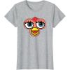 imageFurby Classic Toy Big Sassy Face Portrait TShirtHeather Grey
