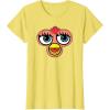 imageFurby Classic Toy Big Sassy Face Portrait TShirtLemon Yellow