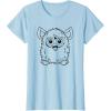 imageFurby Classic Toy Outline Vintage Smiling Portrait TShirtBaby Blue