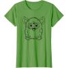 imageFurby Classic Toy Outline Vintage Smiling Portrait TShirtGrass Green