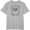 imageFurby Classic Toy Outline Vintage Smiling Portrait TShirtHeather Grey