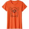 imageFurby Classic Toy Outline Vintage Smiling Portrait TShirtOrange