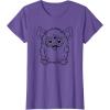 imageFurby Classic Toy Outline Vintage Smiling Portrait TShirtPurple Heather
