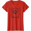 imageFurby Classic Toy Outline Vintage Smiling Portrait TShirtRed