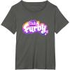 imageFurby Club Furby Colorful Gradient Musical Notes Furry Logo TShirtAsphalt Grey