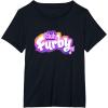 imageFurby Club Furby Colorful Gradient Musical Notes Furry Logo TShirtBlack