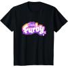 imageFurby Club Furby Colorful Gradient Musical Notes Furry Logo TShirtBlack