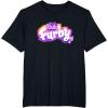 imageFurby Club Furby Colorful Gradient Musical Notes Furry Logo TShirtBlack
