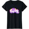 imageFurby Club Furby Colorful Gradient Musical Notes Furry Logo TShirtBlack
