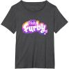 imageFurby Club Furby Colorful Gradient Musical Notes Furry Logo TShirtDark Heather Grey