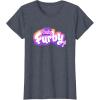imageFurby Club Furby Colorful Gradient Musical Notes Furry Logo TShirtHeather Blue