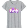 imageFurby Club Furby Colorful Gradient Musical Notes Furry Logo TShirtHeather Grey