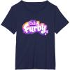 imageFurby Club Furby Colorful Gradient Musical Notes Furry Logo TShirtNavy Blue