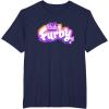 imageFurby Club Furby Colorful Gradient Musical Notes Furry Logo TShirtNavy Blue