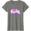 imageFurby Club Furby Colorful Gradient Musical Notes Furry Logo TShirtOlive Heather
