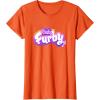 imageFurby Club Furby Colorful Gradient Musical Notes Furry Logo TShirtOrange