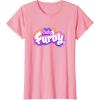 imageFurby Club Furby Colorful Gradient Musical Notes Furry Logo TShirtPink