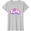 imageFurby Club Furby Colorful Gradient Musical Notes Furry Logo TShirtSilver Grey