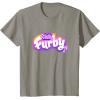 imageFurby Club Furby Colorful Gradient Musical Notes Furry Logo TShirtSlate Grey