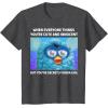 imageFurby Cute But Secretly Kinda Evil Photo Meme TShirtDark Heather Grey