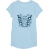imageFurby Cute Social Butterfly Floral Big Chest Logo TShirtBaby Blue