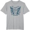 imageFurby Cute Social Butterfly Floral Big Chest Logo TShirtHeather Grey