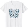 imageFurby Cute Social Butterfly Floral Big Chest Logo TShirtWhite