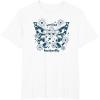 imageFurby Cute Social Butterfly Floral Big Chest Logo TShirtWhite