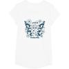 imageFurby Cute Social Butterfly Floral Big Chest Logo TShirtWhite