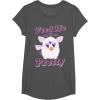imageFurby Feed Me And Tell Me Im Pretty Cute Logo Portrait TShirtAsphalt Grey
