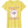 imageFurby Feed Me And Tell Me Im Pretty Cute Logo Portrait TShirtLemon Yellow