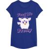 imageFurby Feed Me And Tell Me Im Pretty Cute Logo Portrait TShirtRoyal Blue
