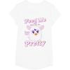 imageFurby Feed Me And Tell Me Im Pretty Cute Logo Portrait TShirtWhite