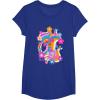 imageFurby Groovy Vintage 70s Rainbow Floral Waves Poster TShirtRoyal Blue