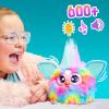 imageFurby Purple 15 Fashion Accessories Interactive Plush Toys for 6 Year Old Girls ampamp Boys ampamp Up Voice Activated AnimatronicTie Dye