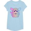 imageFurby Retro Neon Gradient Big Cute Portrait TShirtBaby Blue