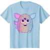 imageFurby Retro Neon Gradient Big Cute Portrait TShirtBaby Blue