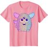 imageFurby Retro Neon Gradient Big Cute Portrait TShirtPink