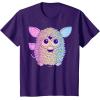 imageFurby Retro Neon Gradient Big Cute Portrait TShirtPurple