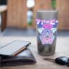 imageFurby Retro Pink Circle Kanji Portrait Stainless Steel Insulated TumblerBrushed Steel