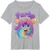 imageFurby Tie Dyed Cute Portrait Logo TShirtHeather Grey