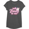 imageFurby Valentines Day Talk Furby To Me Cute Hearts Logo TShirtAsphalt Grey