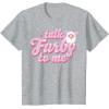 imageFurby Valentines Day Talk Furby To Me Cute Hearts Logo TShirtHeather Grey