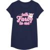 imageFurby Valentines Day Talk Furby To Me Cute Hearts Logo TShirtNavy Blue