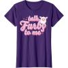 imageFurby Valentines Day Talk Furby To Me Cute Hearts Logo TShirtPurple