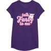 imageFurby Valentines Day Talk Furby To Me Cute Hearts Logo TShirtPurple