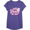 imageFurby Valentines Day Talk Furby To Me Cute Hearts Logo TShirtPurple Heather