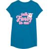 imageFurby Valentines Day Talk Furby To Me Cute Hearts Logo TShirtSapphire Blue