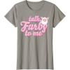 imageFurby Valentines Day Talk Furby To Me Cute Hearts Logo TShirtSlate Grey