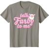 imageFurby Valentines Day Talk Furby To Me Cute Hearts Logo TShirtSlate Grey
